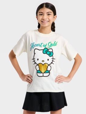 NWT girl’s hello kitty heart of gold tee